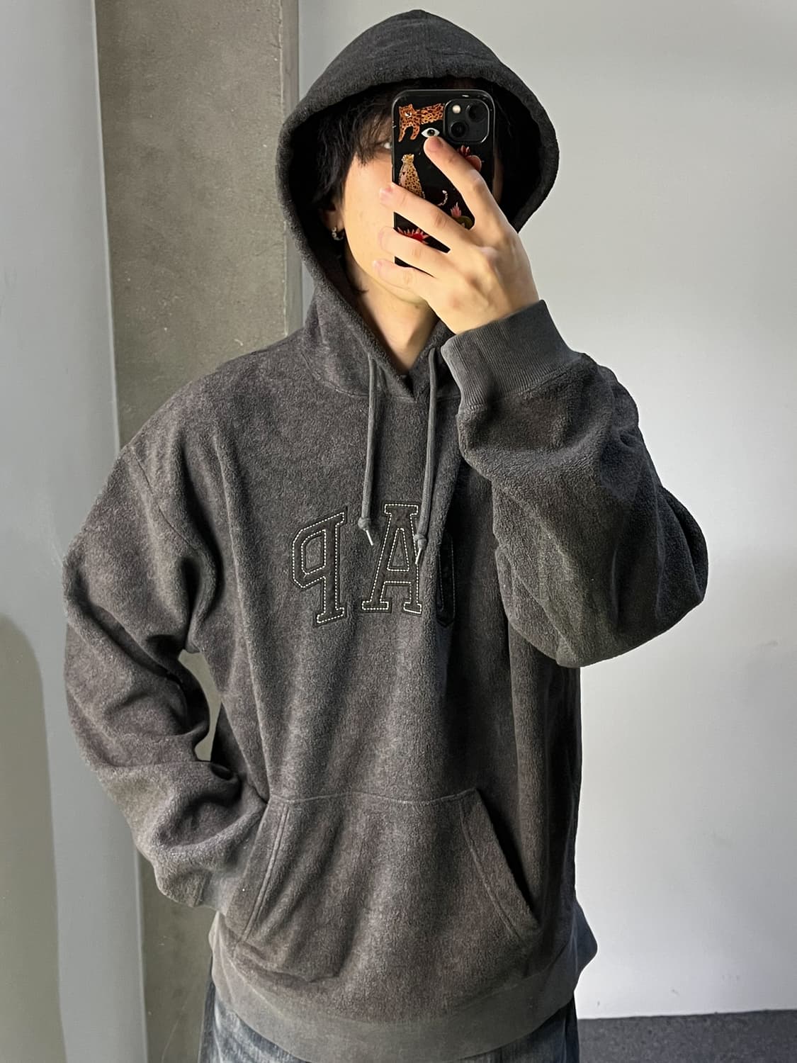 갭 아치로고 플리스 후디 상품이미지1