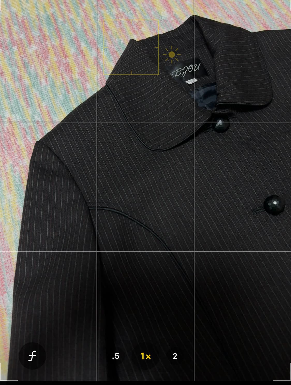 블랙-와인 스트라이프 숏 자켓 상품이미지10