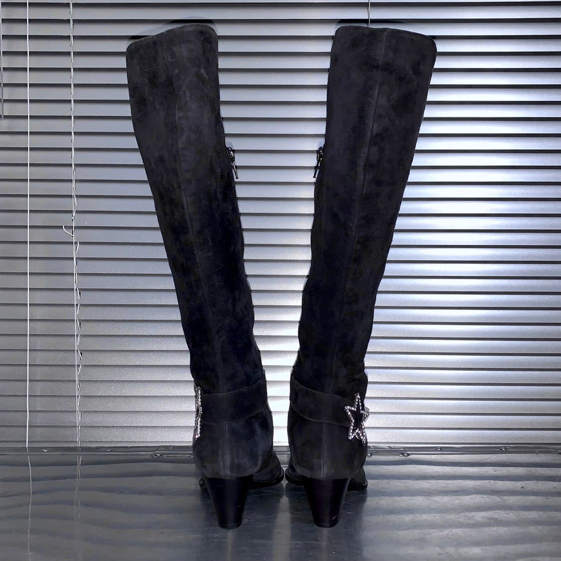 00s ORO 스웨이드 블링 버클 롱 웨스턴 부츠 상품이미지5