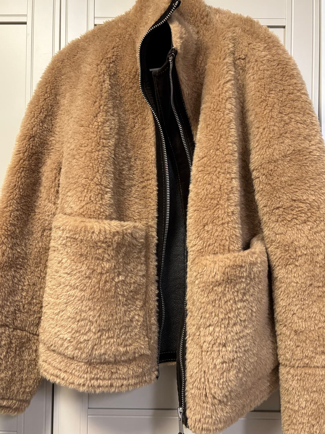 자라 양면 페이크 시어링 자켓 상품이미지1