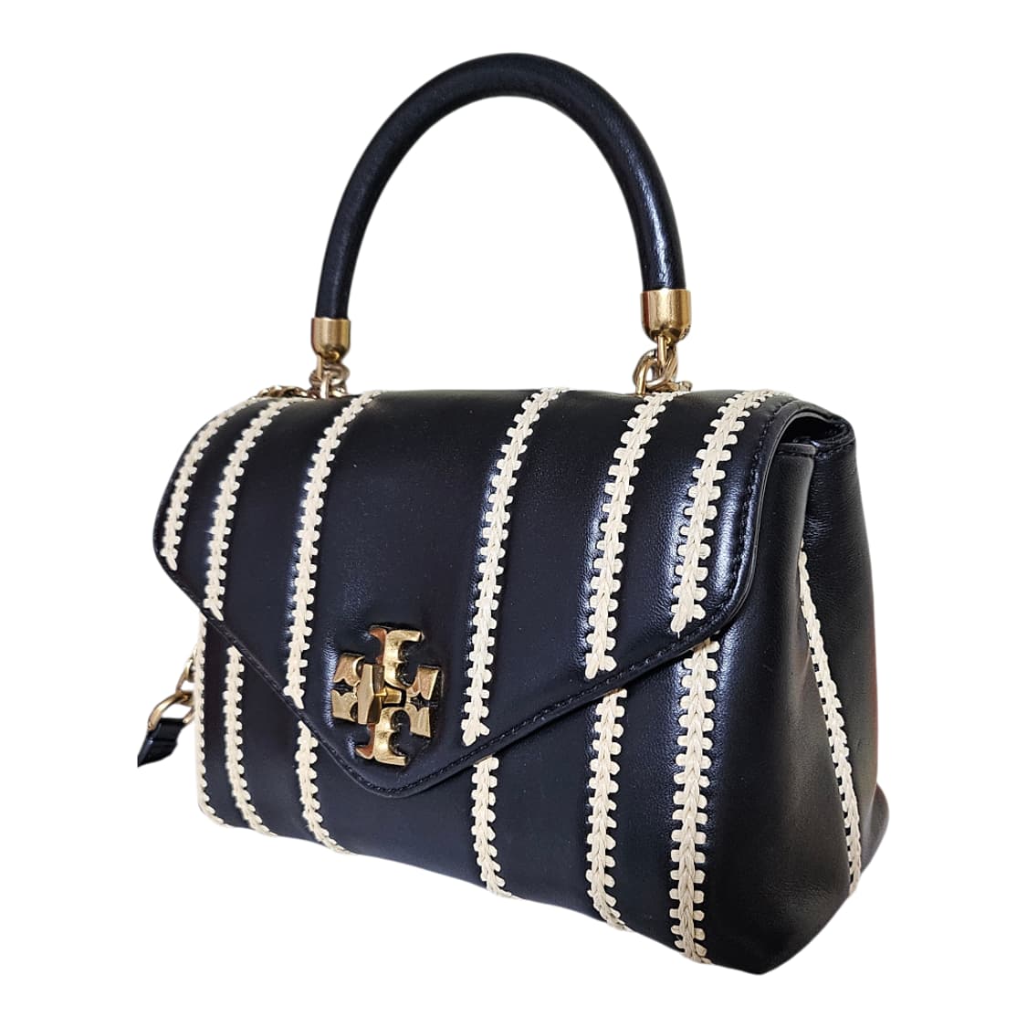 토리버치 가방 카라 퀼팅 사첼백 정품 토트백 | 블랙골드 | 상태좋음 상품이미지2