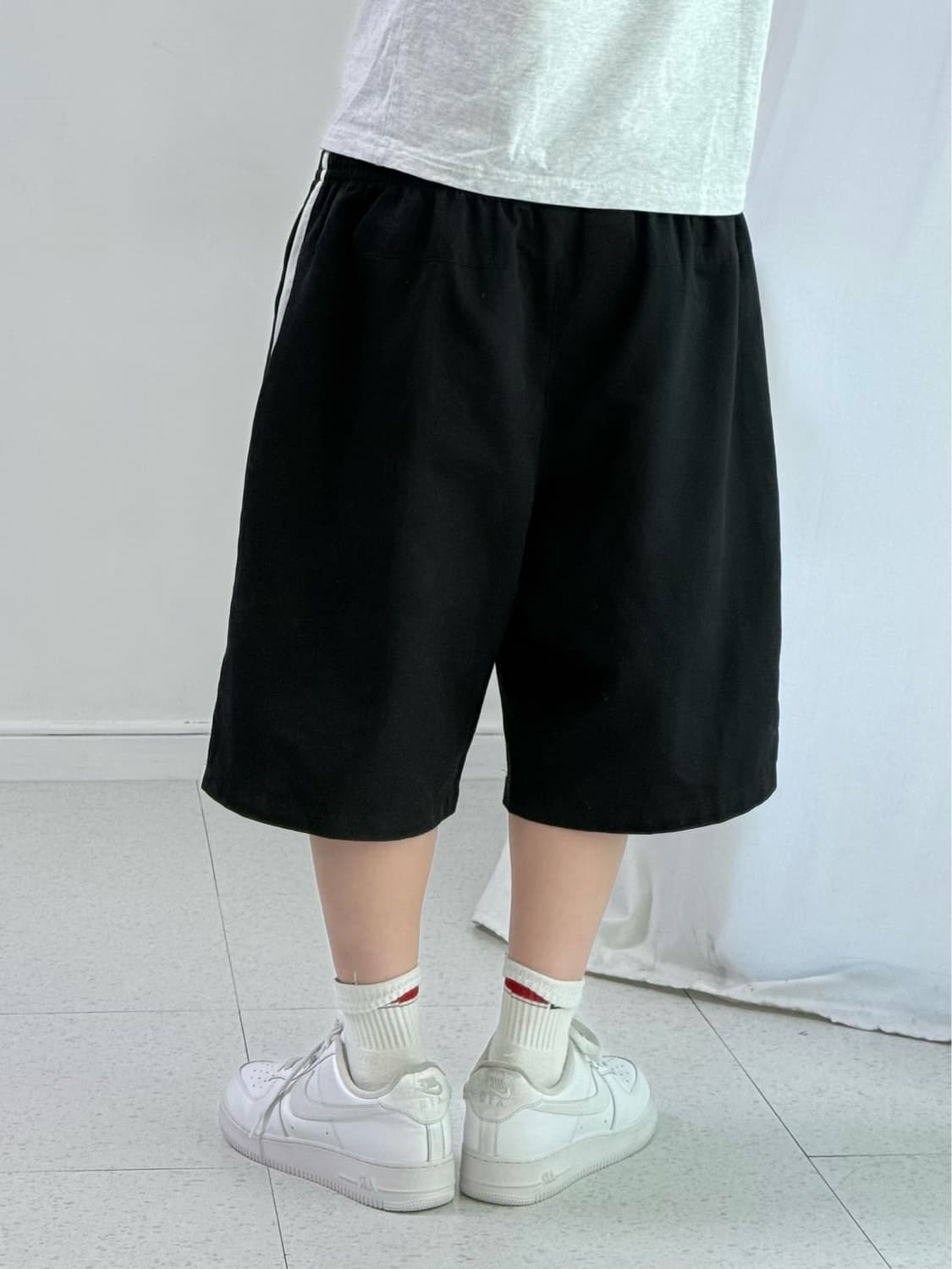 나이키 블랙 와이드 버뮤다 상품이미지4