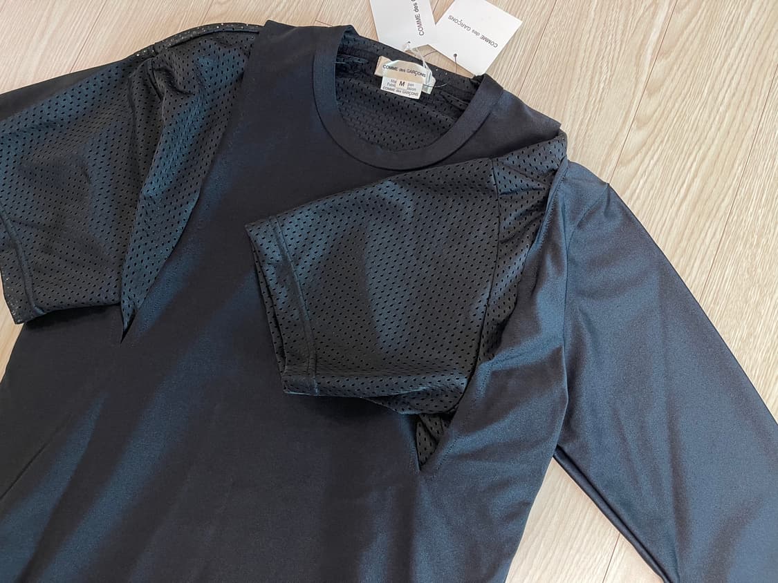 꼼데가르송 레이어드 도킹 메쉬 컷소우 티셔츠 AD2018 상품이미지4