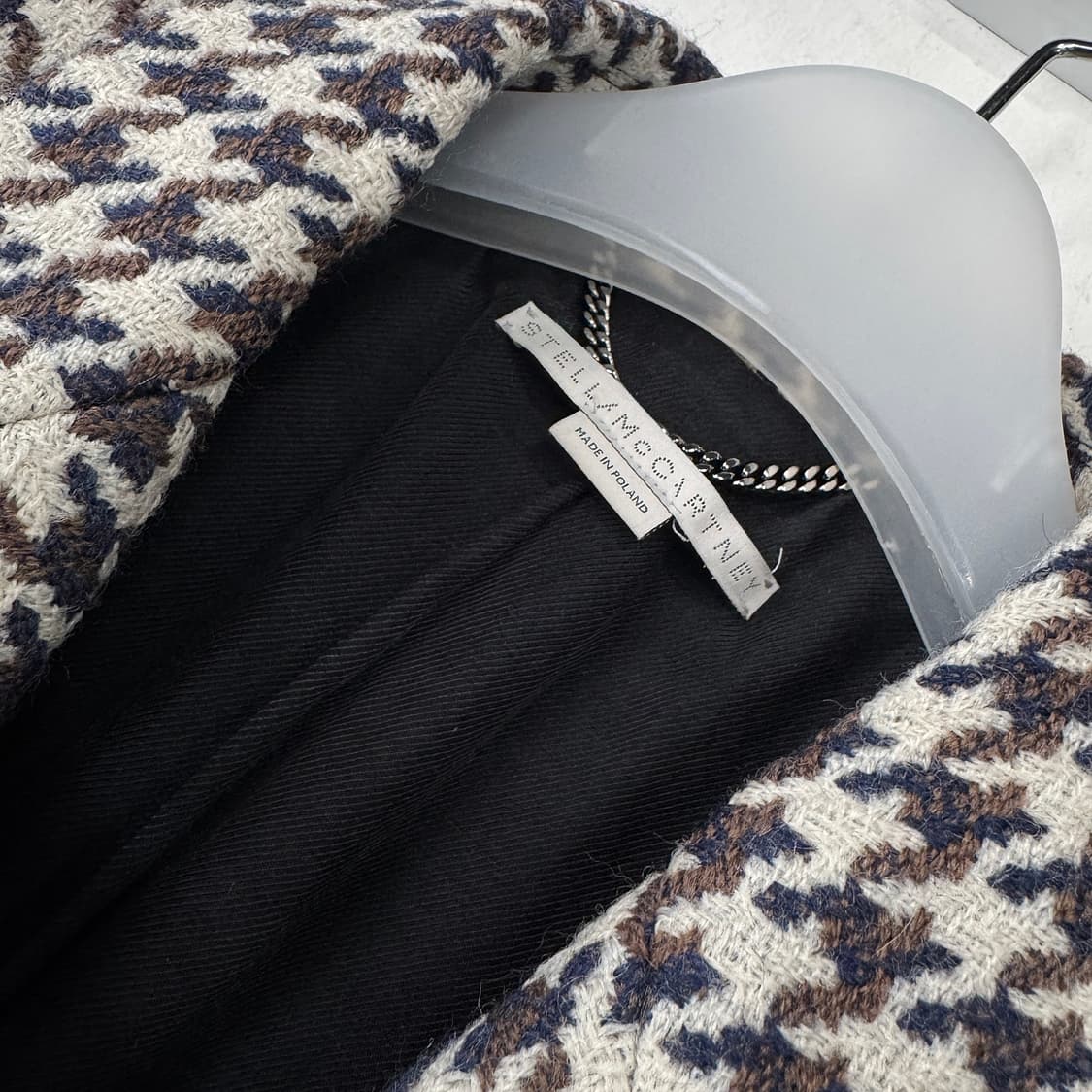 스텔라 매카트니 신상 하운드 투스 체크 코트 상품이미지4