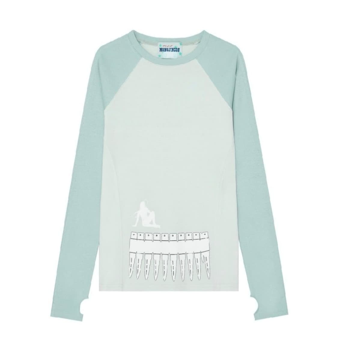 MJZ 몽진존 MAGAZINE LONG-SLEEVE TOP MINT 상품이미지1