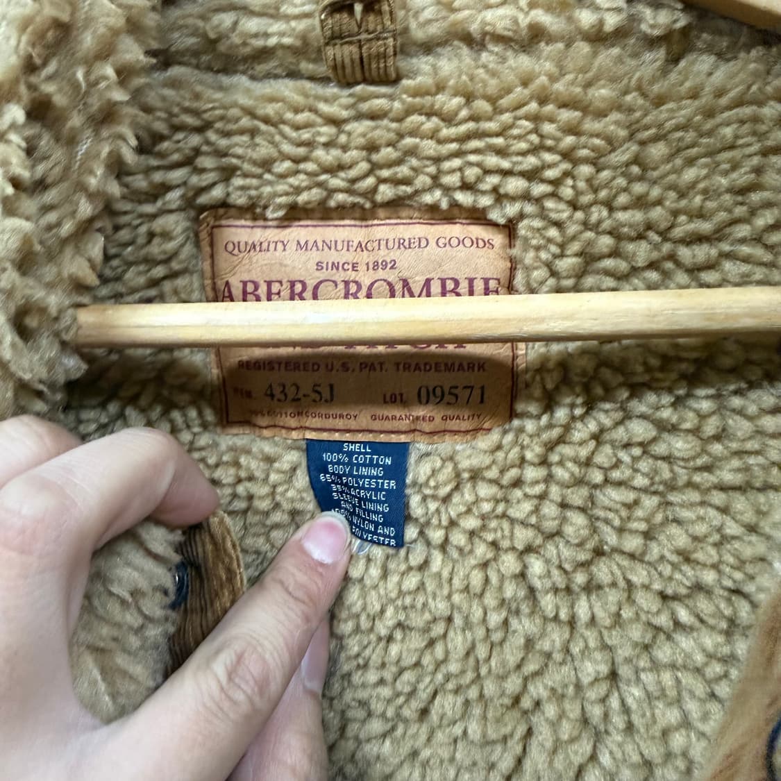 아베크롬비 코듀로이 쉐르파 자켓 상품이미지3