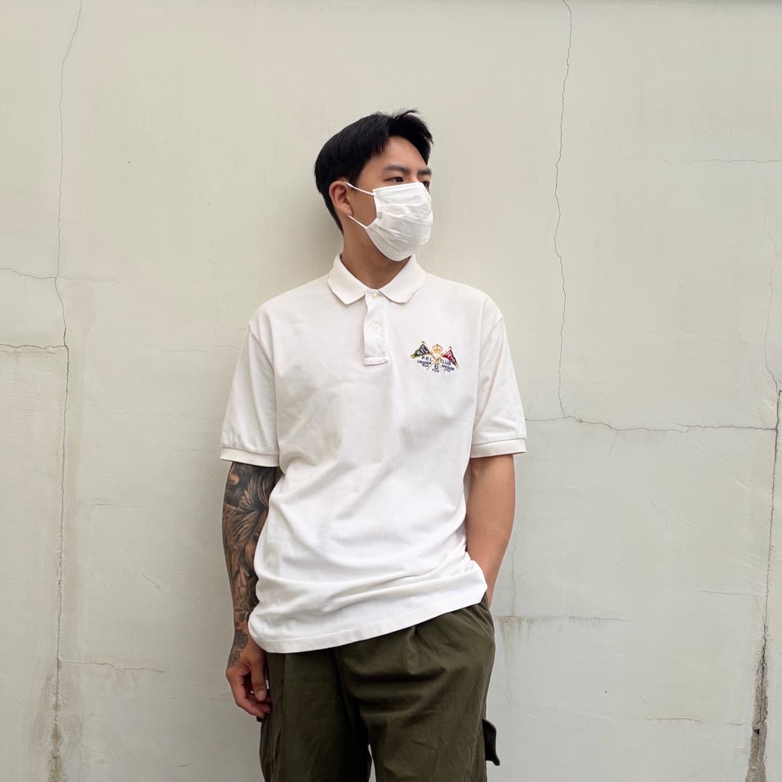 L) 폴로 랄프로렌 CRUISER TEAM 플래그 자수 PK 카라 반팔티 상품이미지4