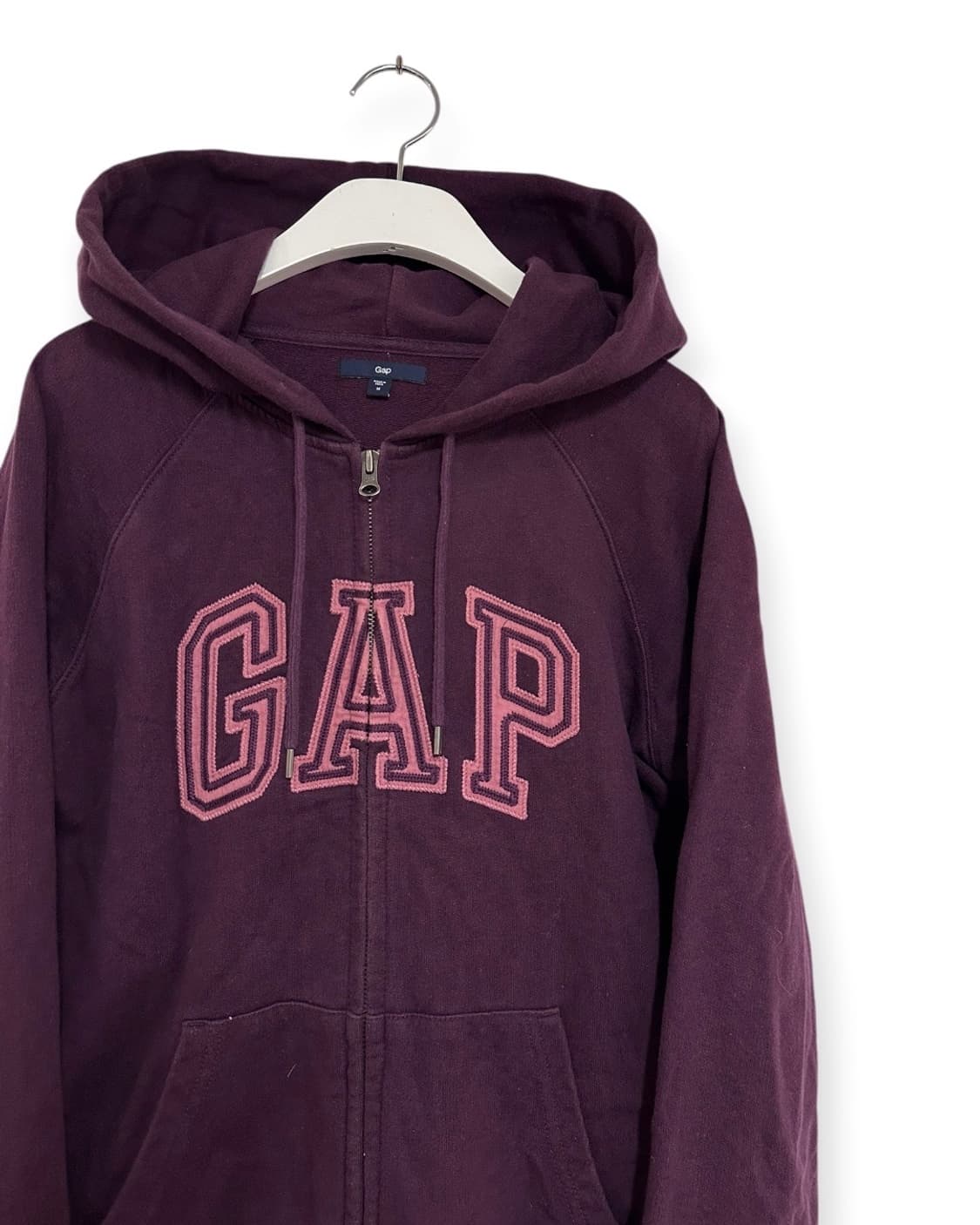 GAP 빅로고 버건디 후드집업 상품이미지2