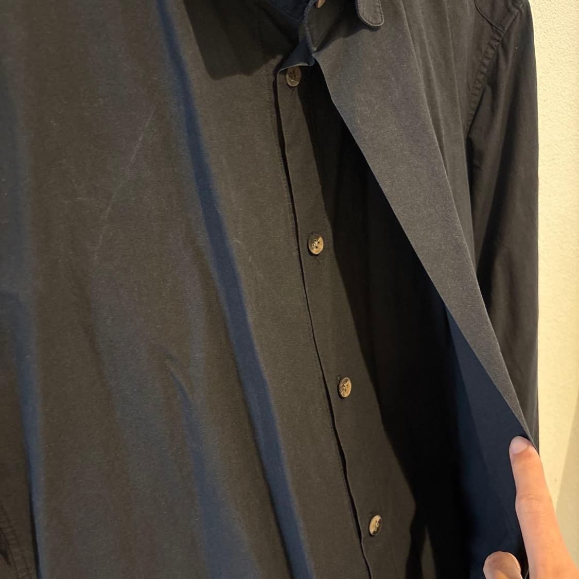 Klasica black cotton shirt 상품이미지4