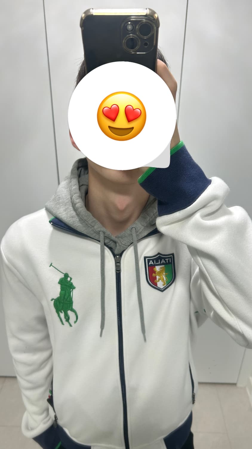 (유일매물) 폴로 빅포니 이탈리아 화이트 집업 져지 상품이미지7