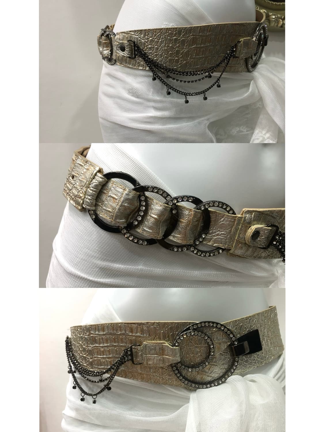 cubic chain detail belt (예약중) 상품이미지1
