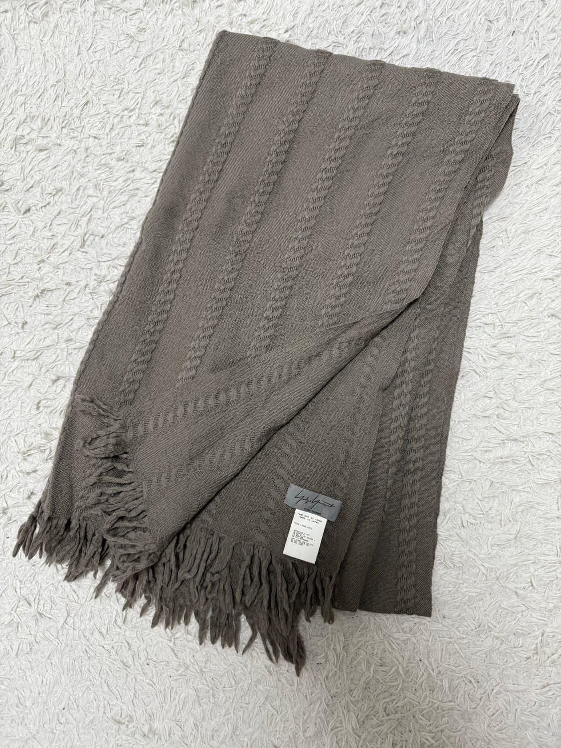 (OS)요지야마모토 뿌르 옴므 울 머플러 목도리 상품이미지1