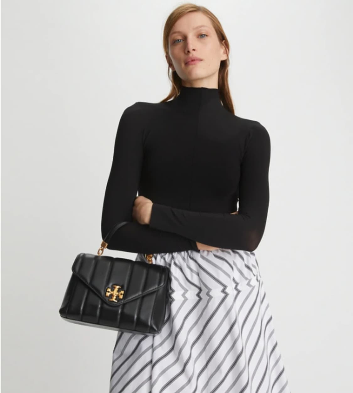 가격인하 ㅣ토리버치 키라 사첼백 블랙 금장 2way 정품 | 무료배송 상품이미지10