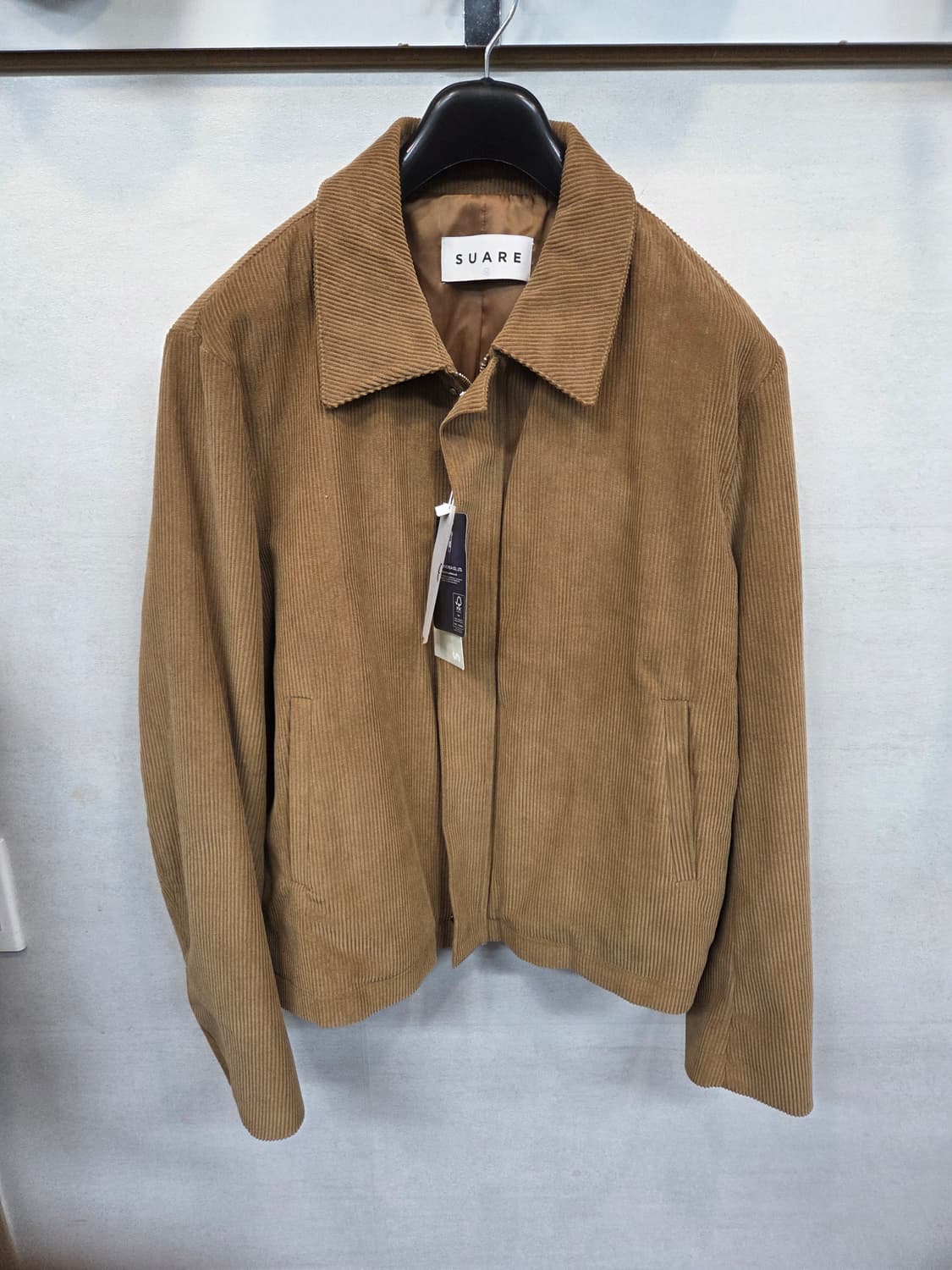 수아레 코듀로이 미니멀 자켓 m 카라멜 상품이미지1