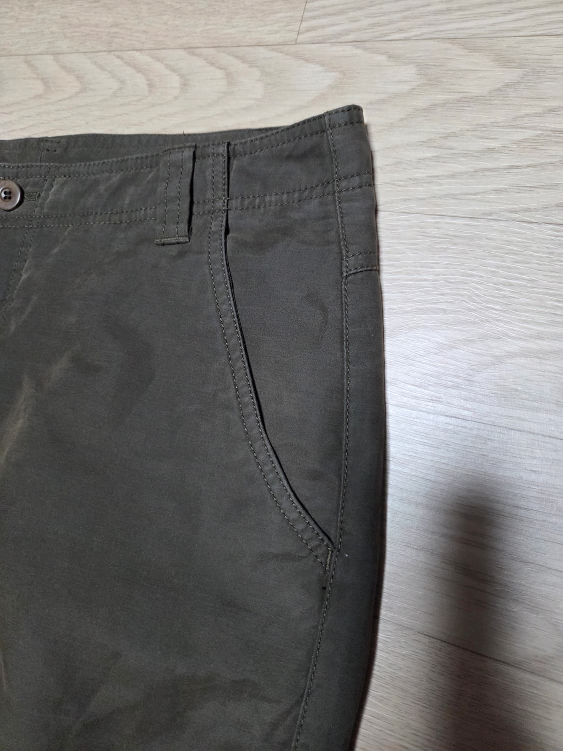 ARMANI COLLEZIONI 코튼 팬츠 카키 아르마니 상품이미지6