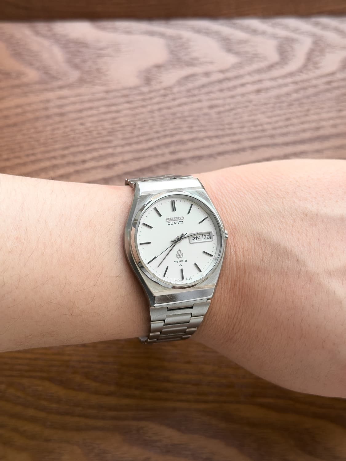 [중고] 세이코 타입2 7123 실버 - 80s 빈티지 쿼츠 데이데이트 상품이미지3