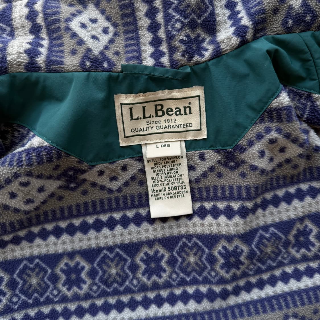 00s LL Bean 아즈텍 웜업 자켓  상품이미지7