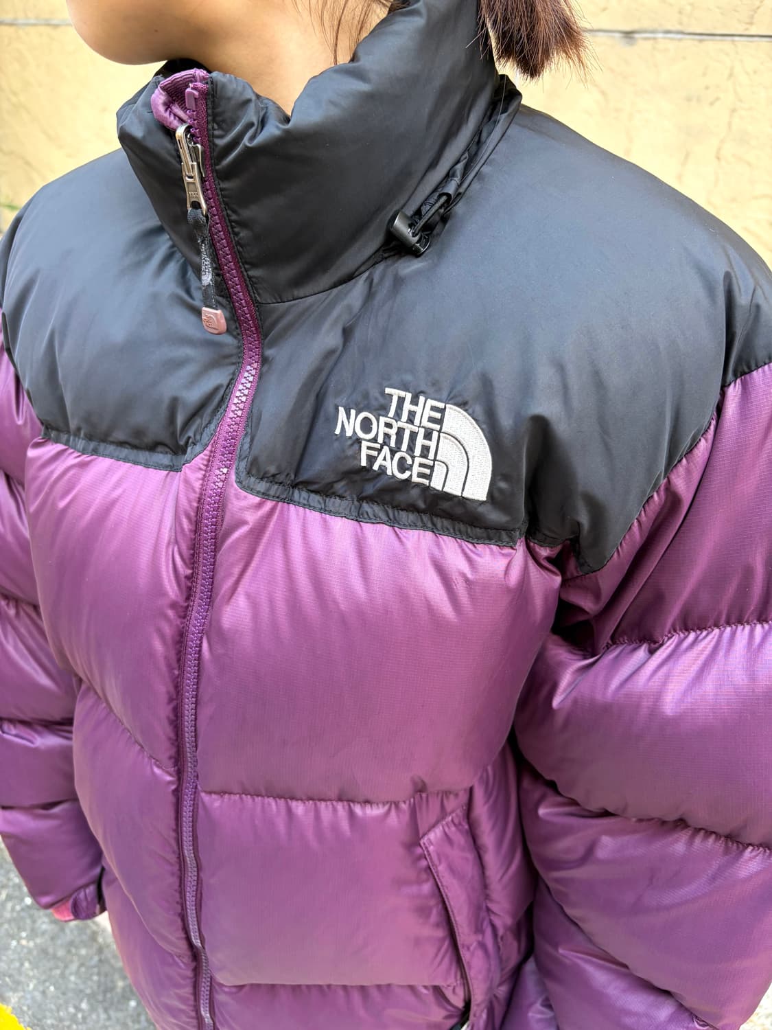 노스페이스 퍼플 보라색 눕시 700 패딩 상품이미지2