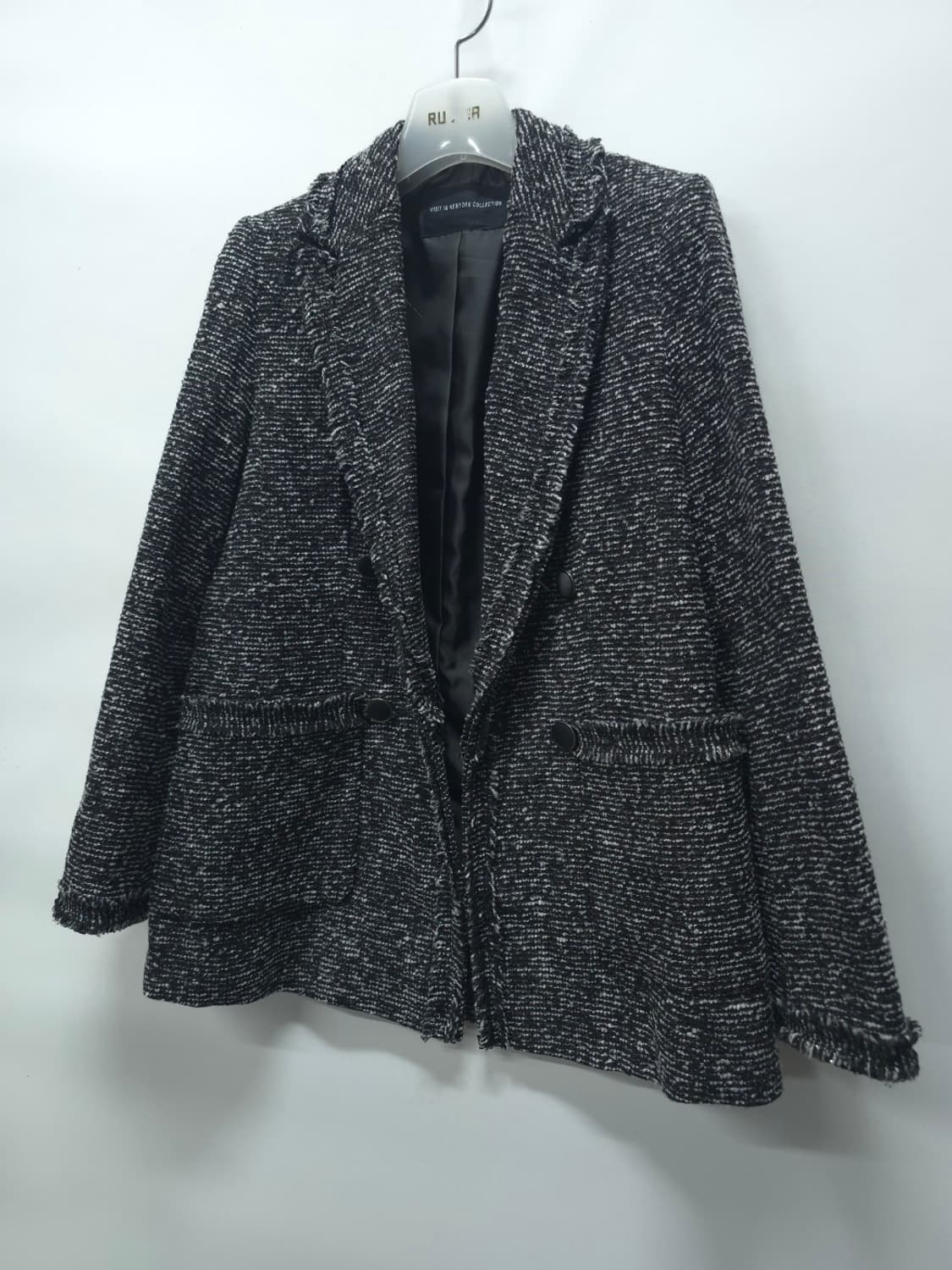 비지트인뉴욕 더블포인트 트위드 자켓(44~55) 상품이미지8