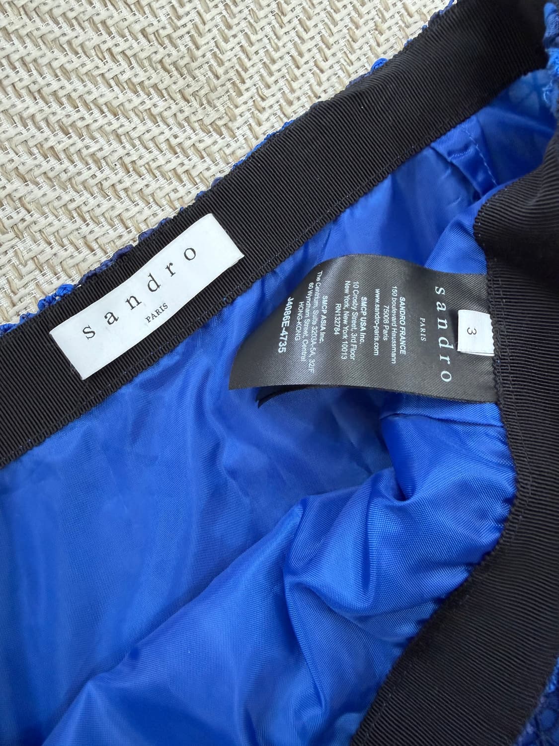 정품) 산드로 플라워 레이스 밴딩 스커트 치마 3 상품이미지7