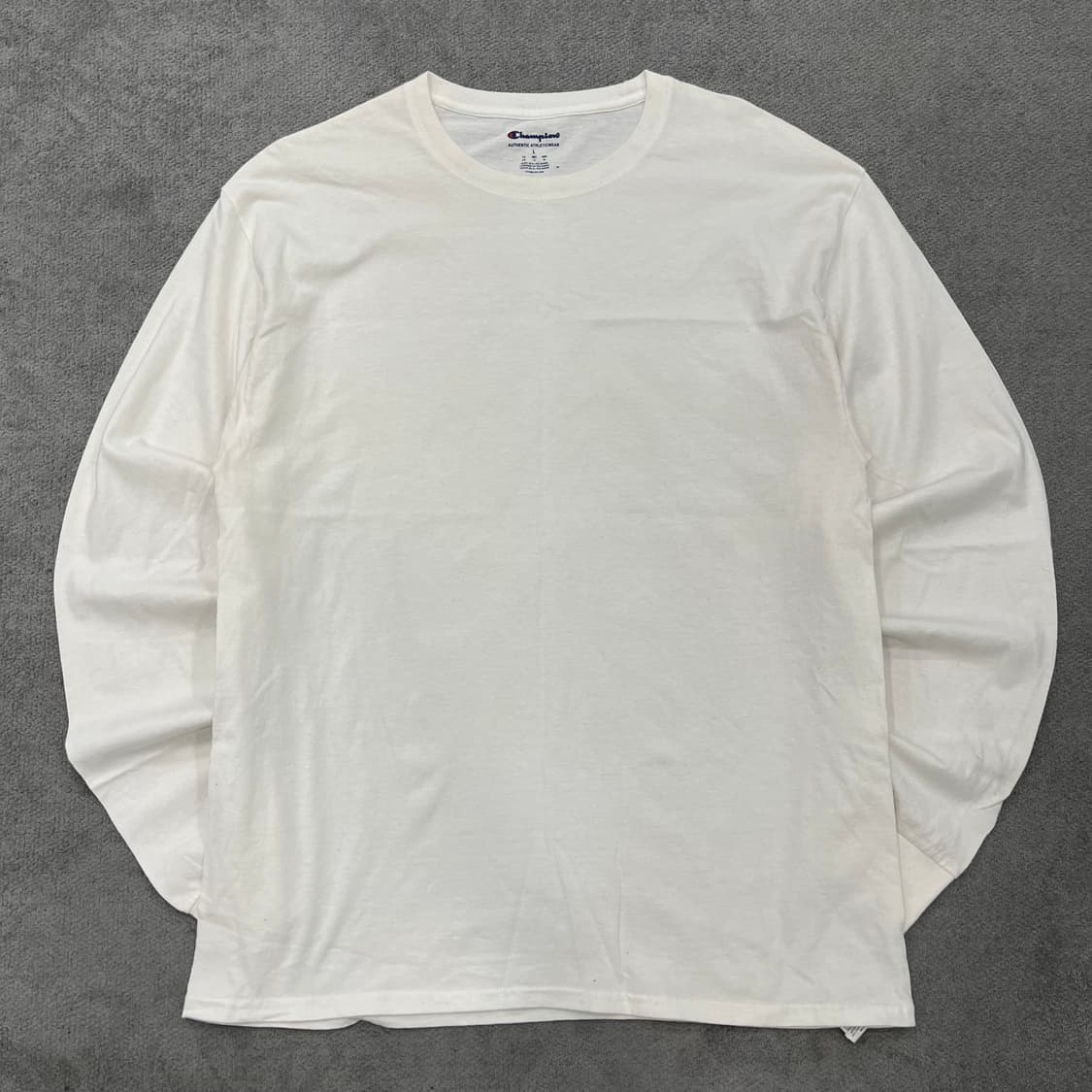 L 챔피온 화이트 롱슬리브 상품이미지1
