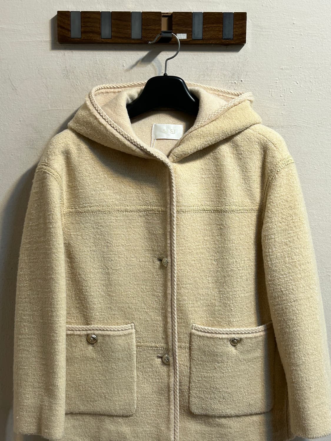 SJ SJ 후드 텍스처 울 자켓 상품이미지2