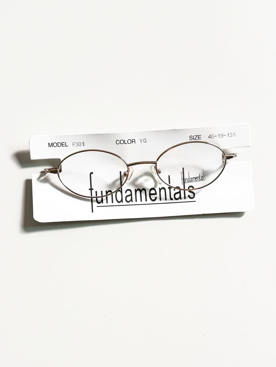 Fundamentals 골드 슬림 오벌 메탈 프레임 빈티지 안경 상품이미지2