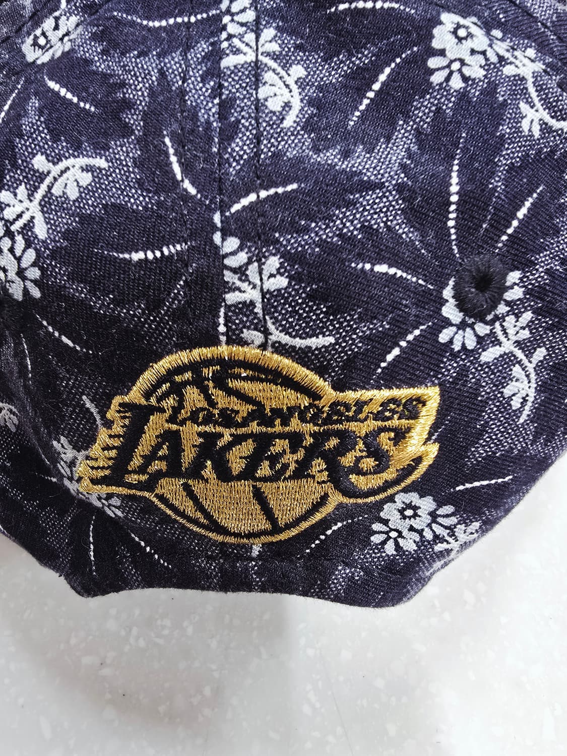 NBA 플라워 패턴 볼캡 모자 상품이미지4