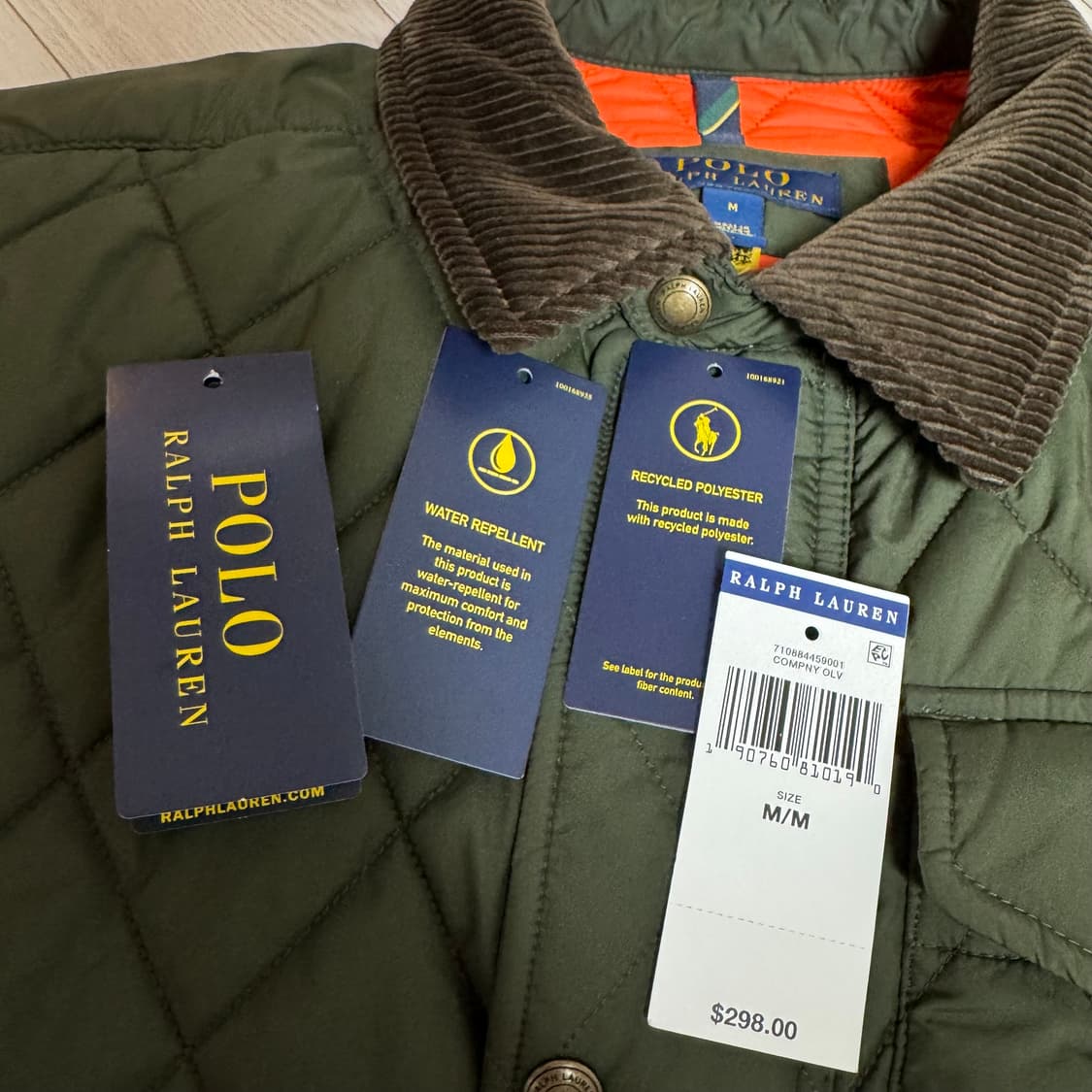 폴로 랄프로렌 맨 비트온 퀼트 자켓 퀼팅 코듀로이 710884459001 상품이미지3