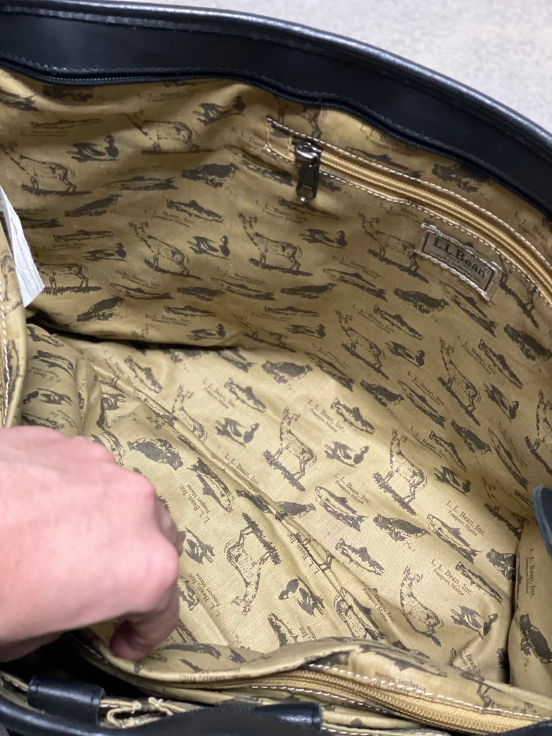 빈티지 엘엘빈 레더 토트백 보트 앤 토트 상품이미지6