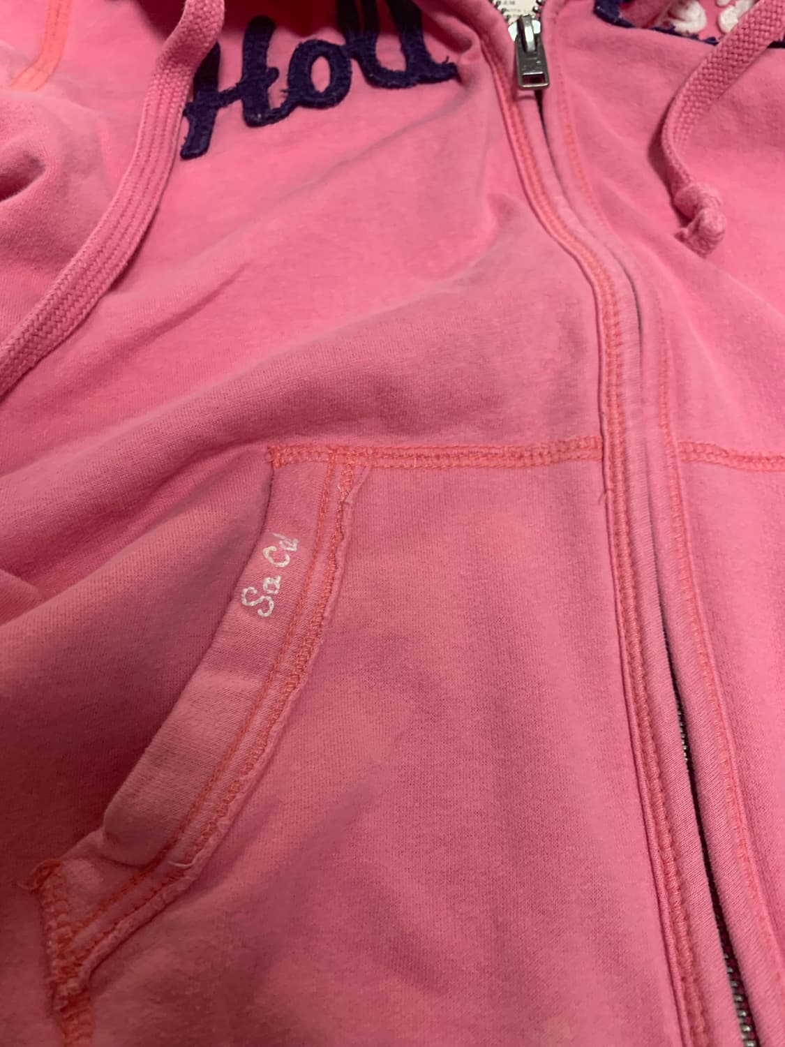 홀리스터 후드집업,S,핑크 상품이미지8