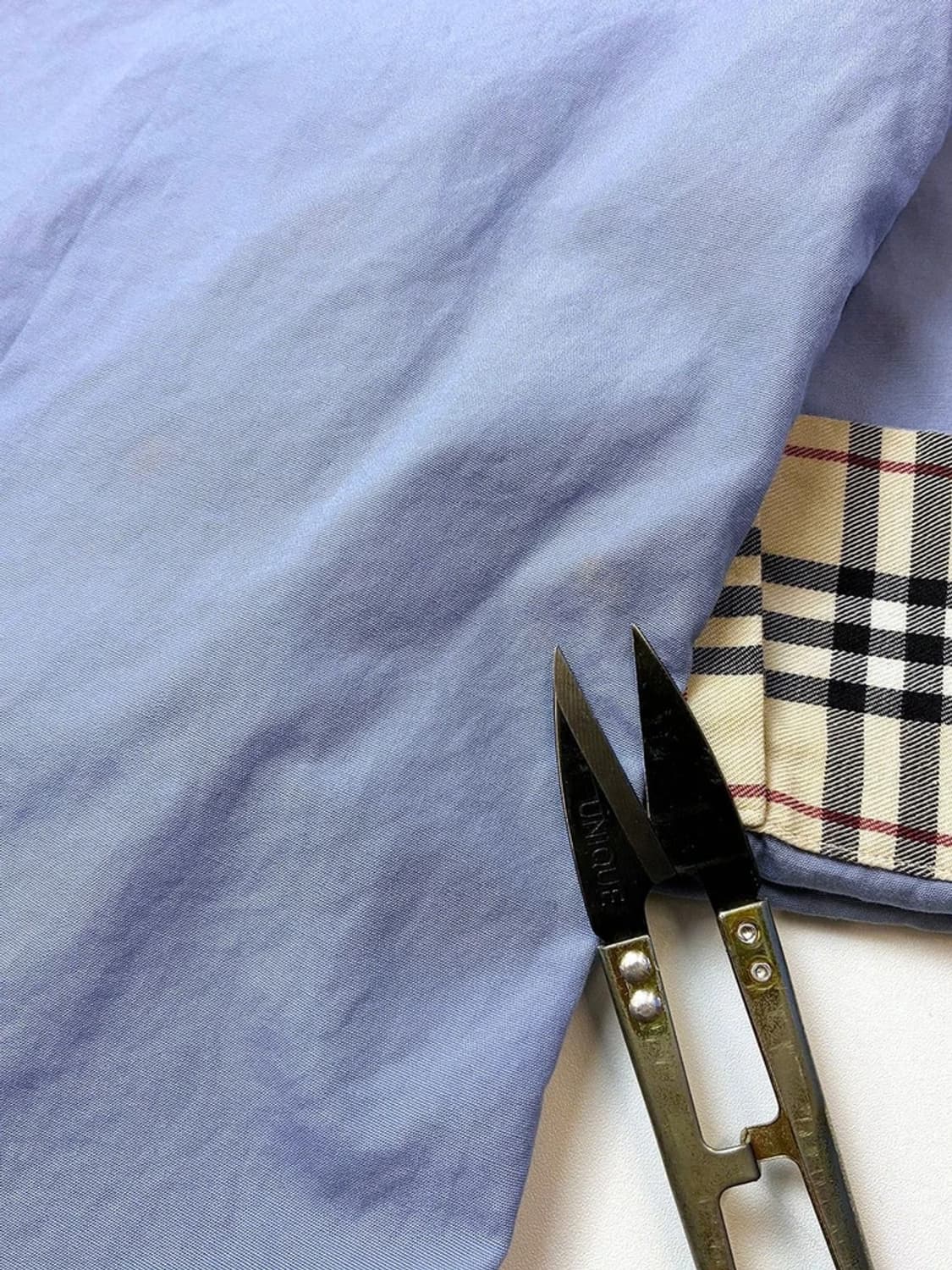 버버리 00s 노바체크 7부 솔리드 셔츠 PN5291 상품이미지5