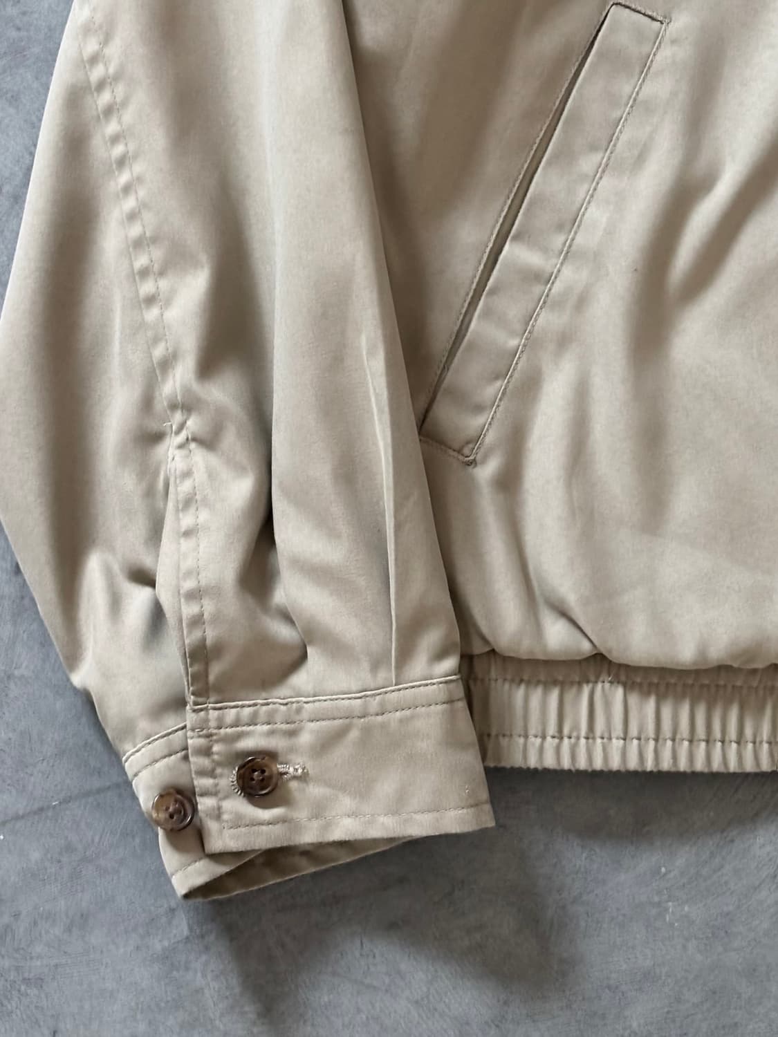 Polo 폴로 랄프로렌 베이지컬러 폴리쉘 헤링턴 자켓  상품이미지4