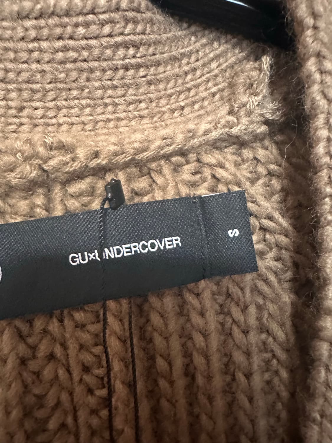 S) Gu x undercover 가디건 브라운 상품이미지3