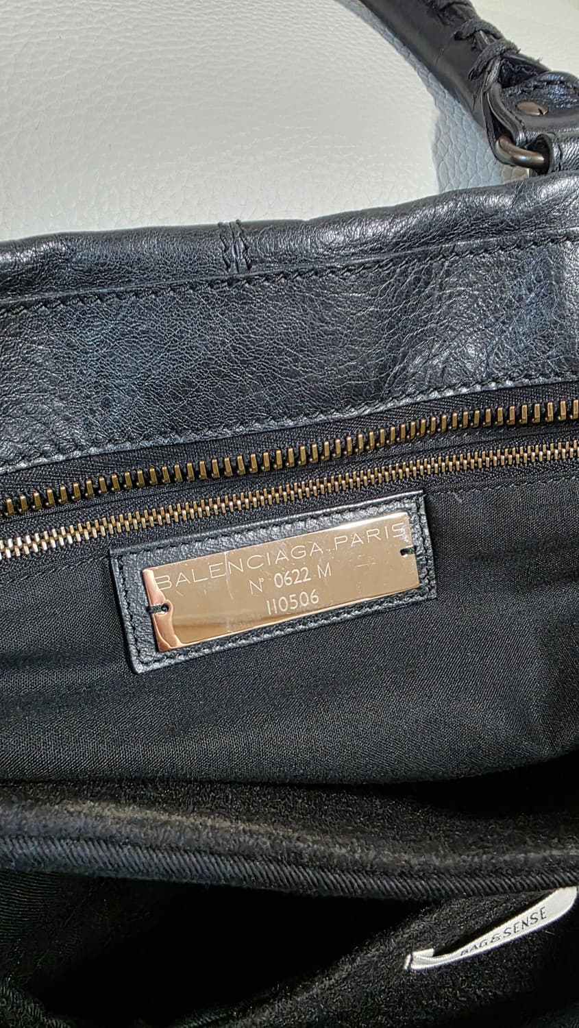 발렌시아가 모터백 위켄더 블랙 다크그린 + 주문제작 이너백 상품이미지3