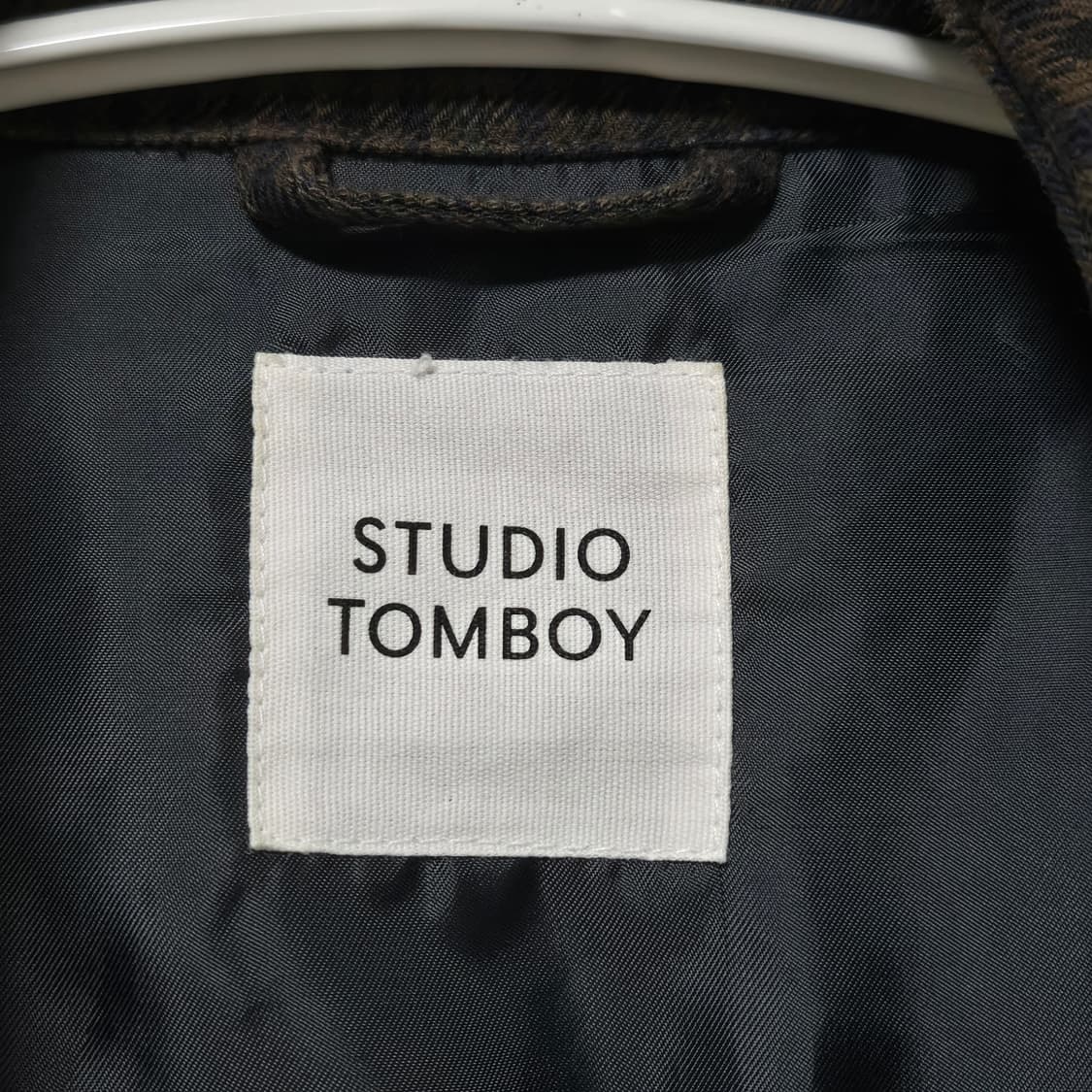 스튜디오톰보이 체크 트렌치코트/ 여성 코트/ 여자 코트 상품이미지2