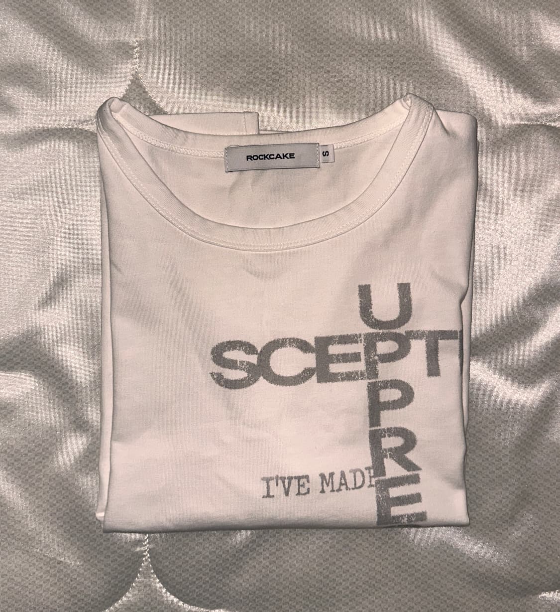 락케이크 Sceptic Crop Top - White (S) 상품이미지2