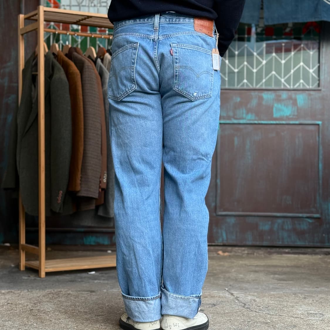 리바이스 프리미엄 501 스트레이트 핏 데님 팬츠 36 상품이미지9