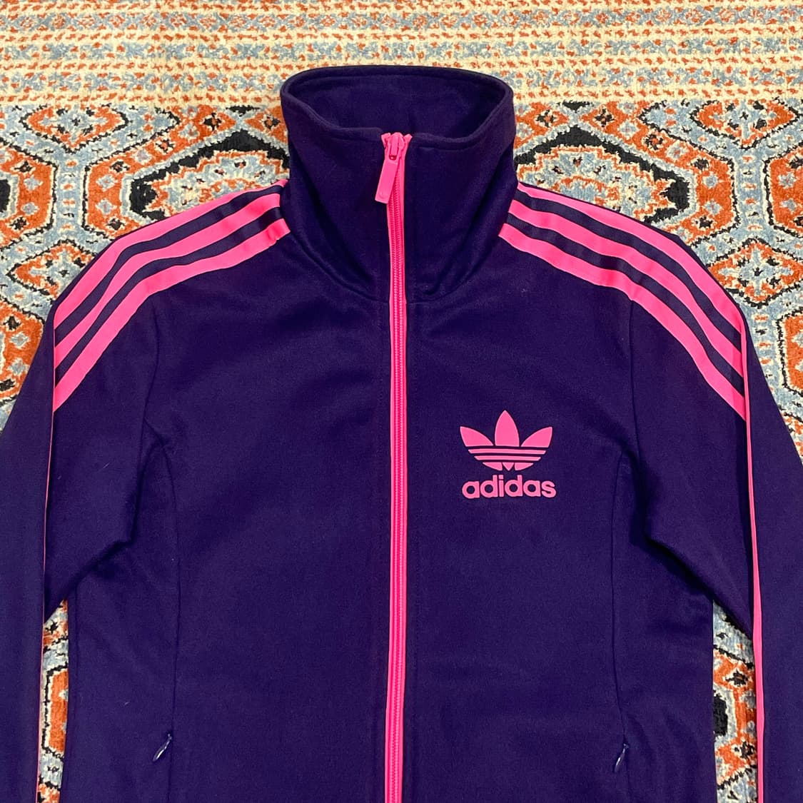 아디다스 오리지날 퍼플 유로파 집업 져지 자켓 여성90 상품이미지2