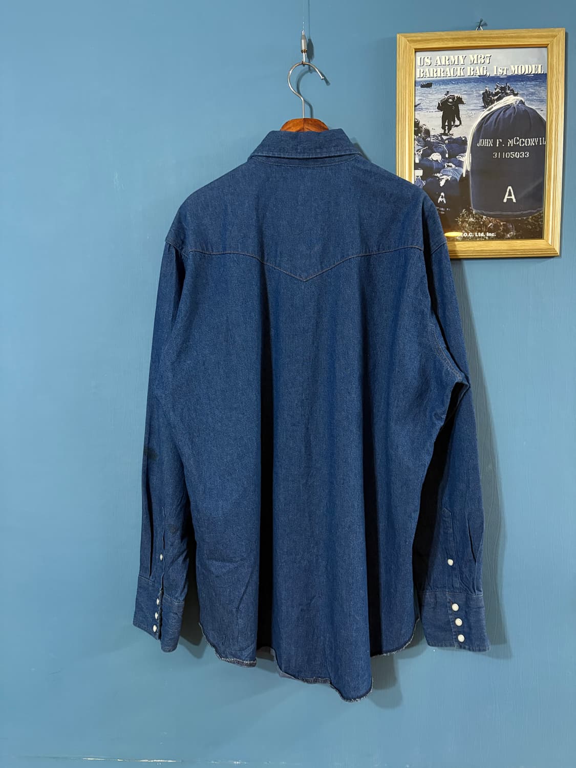 00‘s Wrangler Denim Western Shirt. 상품이미지9