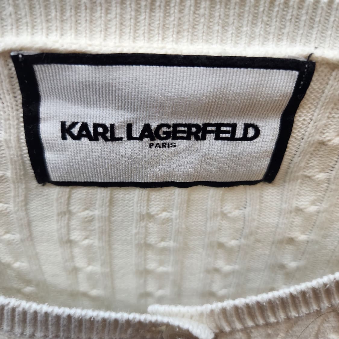 칼 라거펠트 꽈배기 가디건 100(L) 상품이미지6