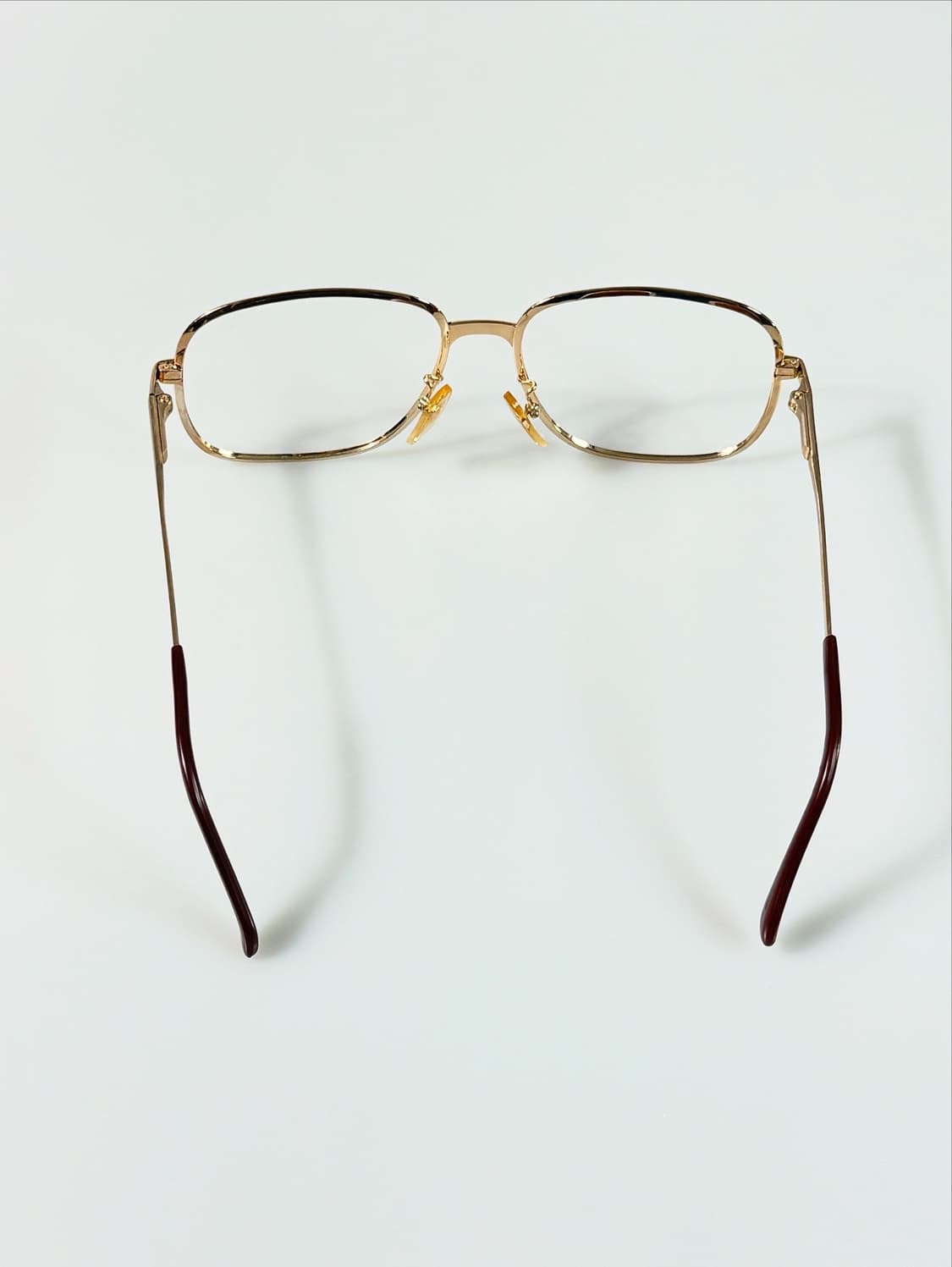 80s LANCEL 란셀 골드 클래식 스퀘어 빈티지 안경 상품이미지5