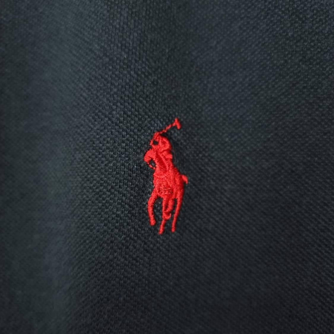[폴로 랄프로렌] 포니 로고 자수 긴팔 카라티 블랙 M19496 상품이미지6