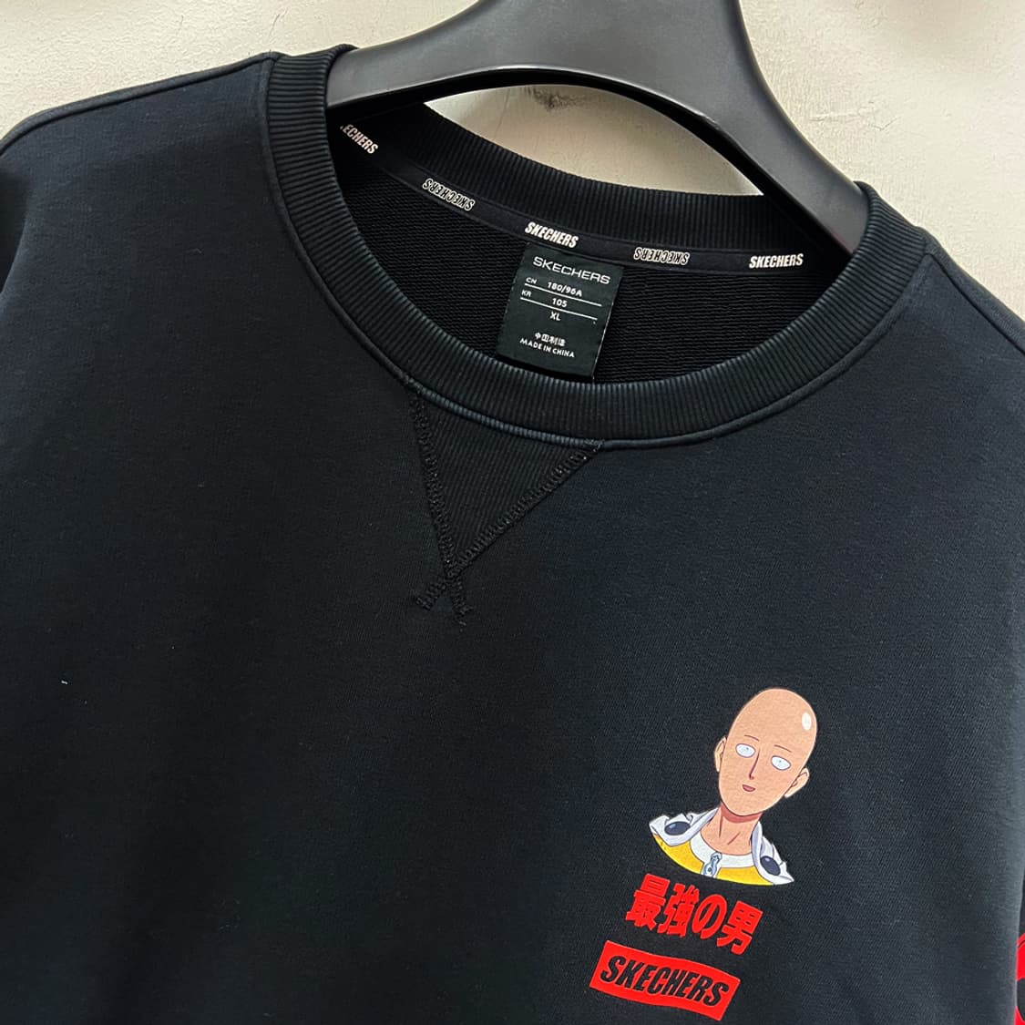 스케쳐스 x 원펀맨 사이타마 맨투맨 XL 상품이미지4