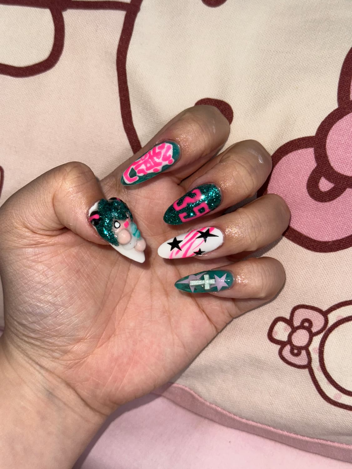 미쿠 수제네일팁 (디자인 변경 가능) 상품이미지2