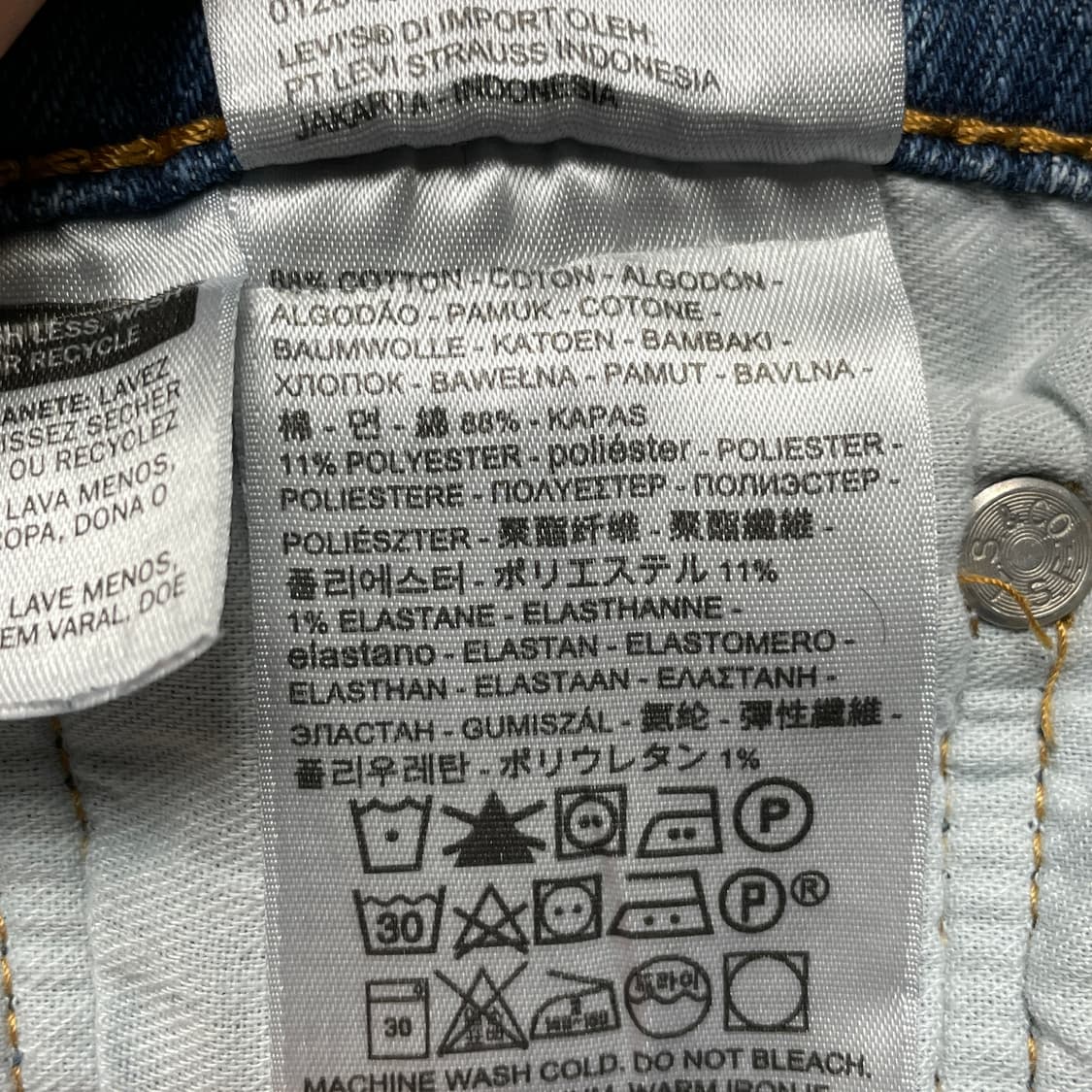 LEVI'S 리바이스541 애슬레틱 테이퍼드핏 데님 코튼팬츠 A00702 상품이미지9