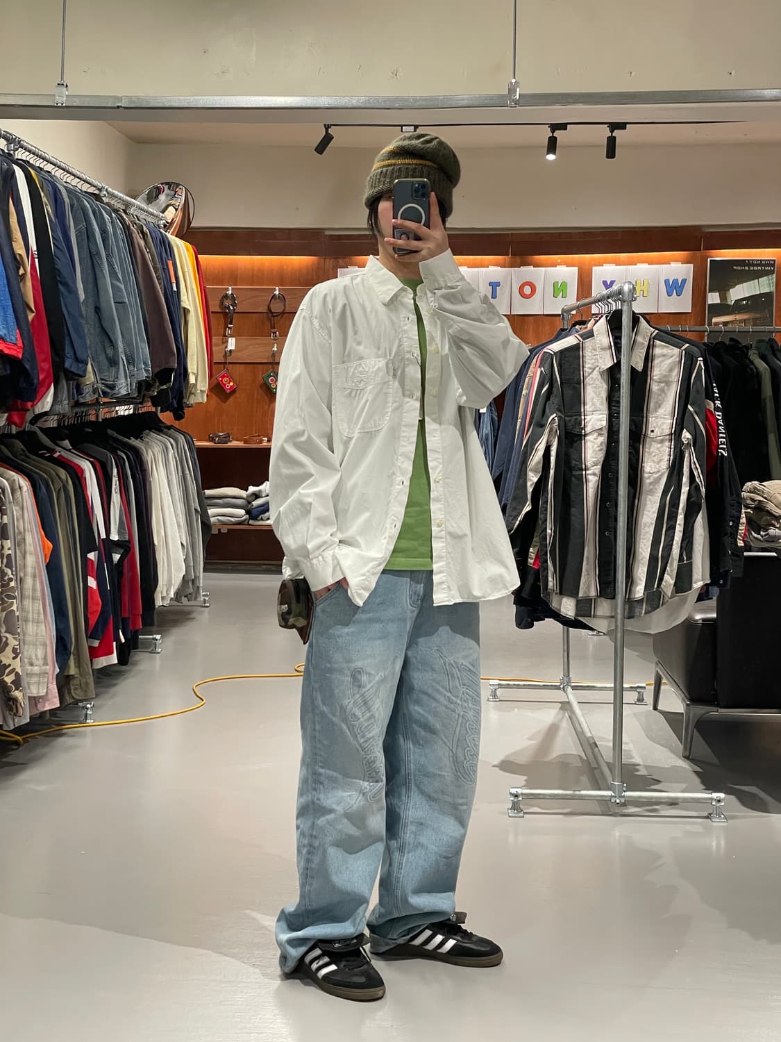 리바이스 코튼 셔츠 (white) 상품이미지1