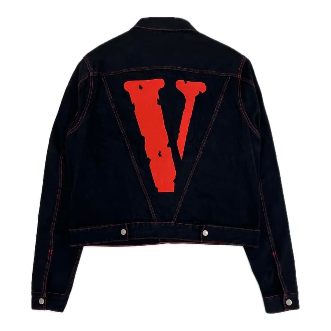 브이론 프렌즈 데님자켓 레드 미판 공홈발 상품이미지1