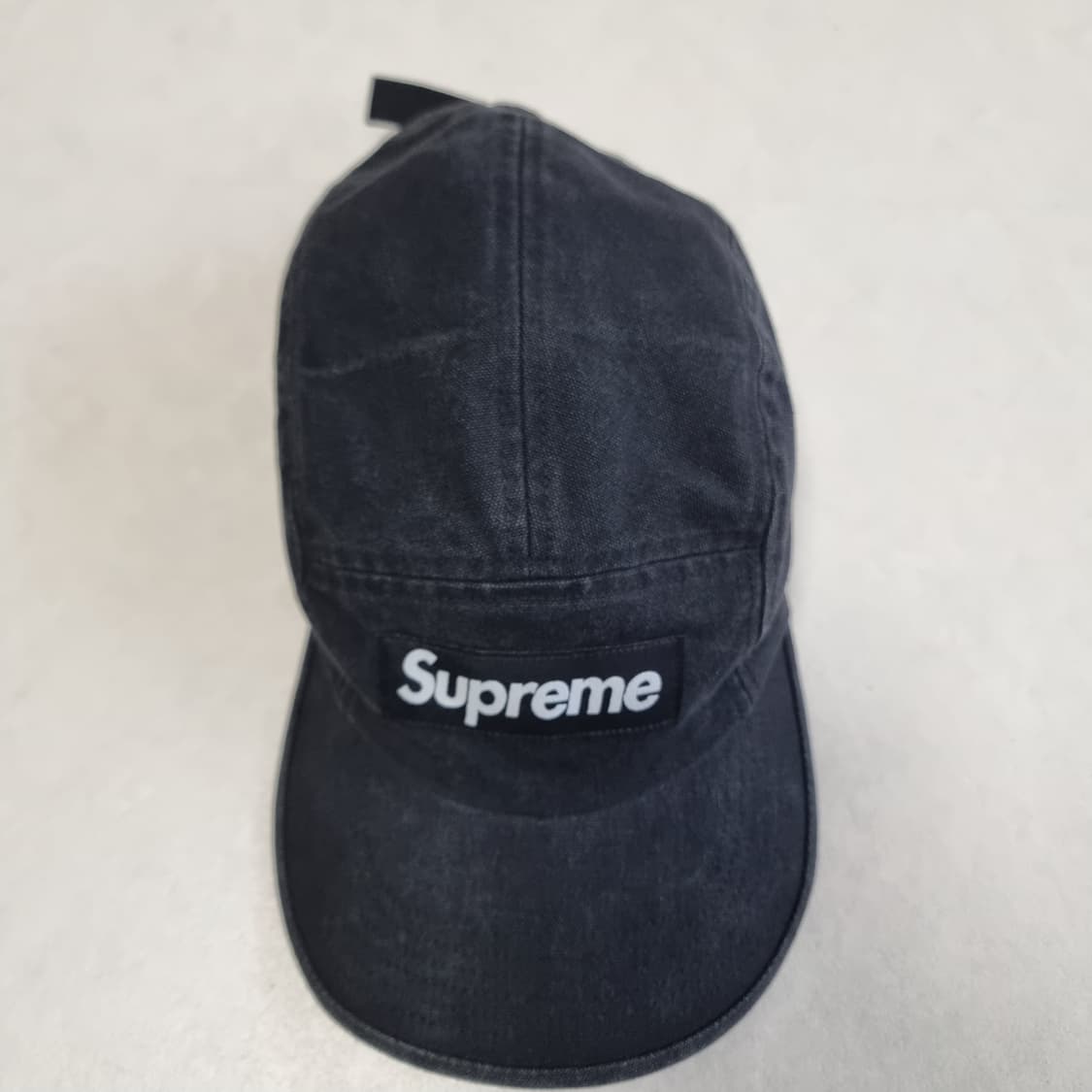 Supreme 블랙 데님 캠프캡 상품이미지4