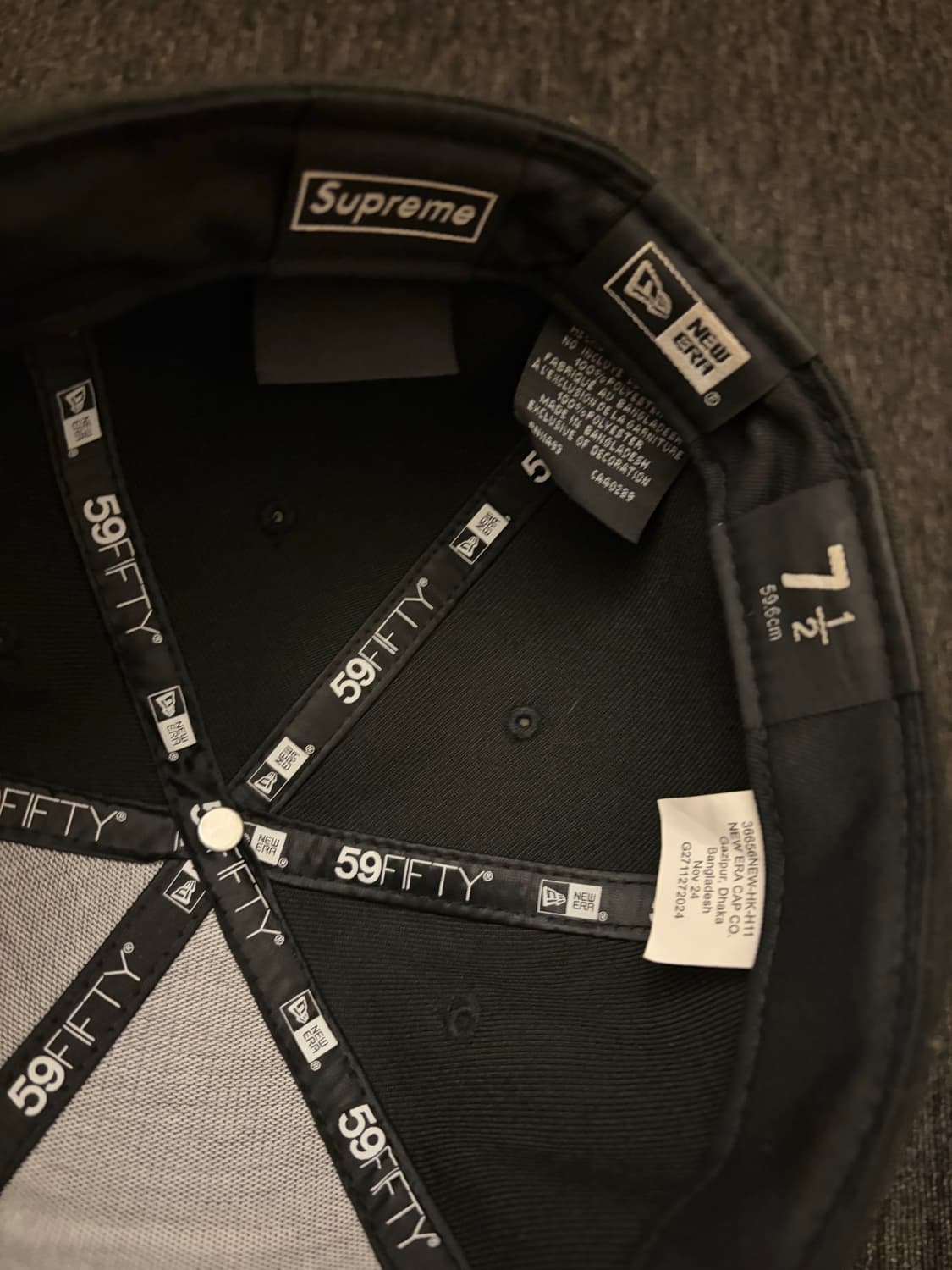 슈프림 뉴에라 본즈 59fifty 7 1/2(59.6cm) 상품이미지4